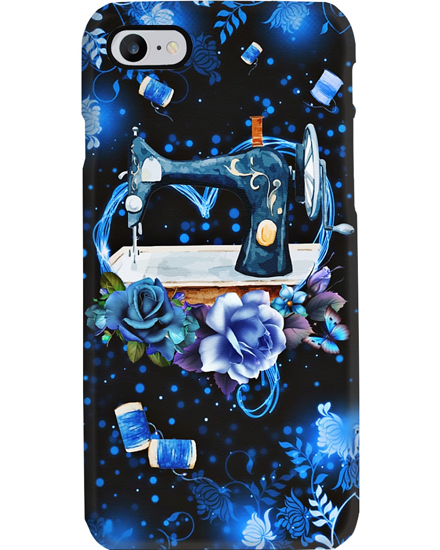 Blue Heart Twinkle Sewing Machine Phone Case