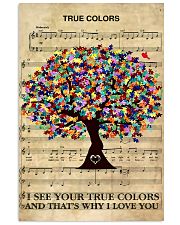 Autism I see your true colors and I love you 11x17 Poster front