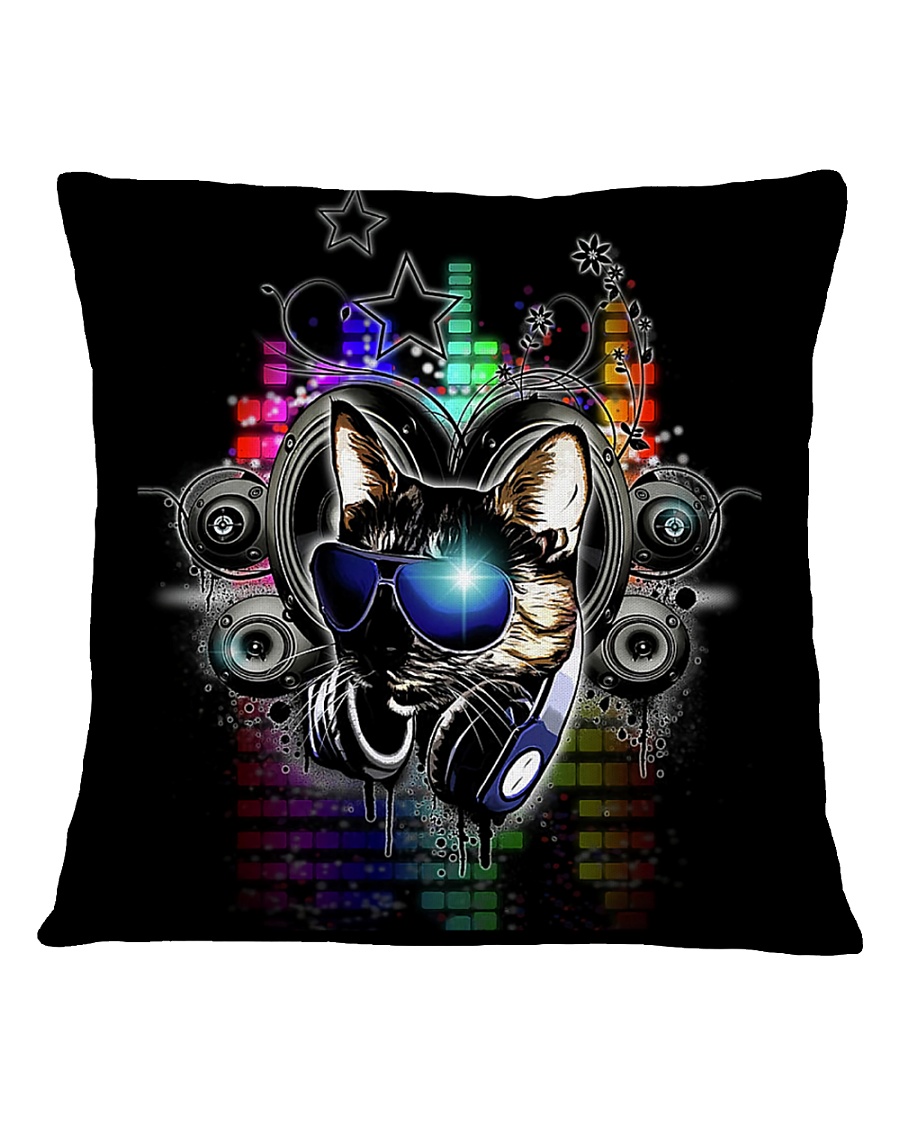 DJ Cat Square Pillowcase