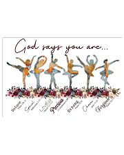 Ballet - God Says You Are Unique 17x11 Poster front