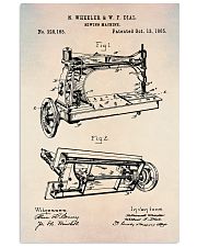 Sewing Machine Patent Vintage Print 11x17 Poster front