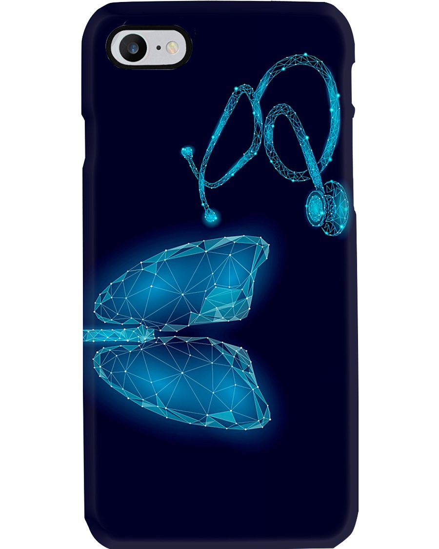 Respiratory Therapist 3D Lungs And Stethoscope Art Phone Case