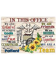 Physical Therapists In This Office We Are A Team 17x11 Poster front
