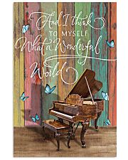 Pianist What a wonderful world 11x17 Poster front