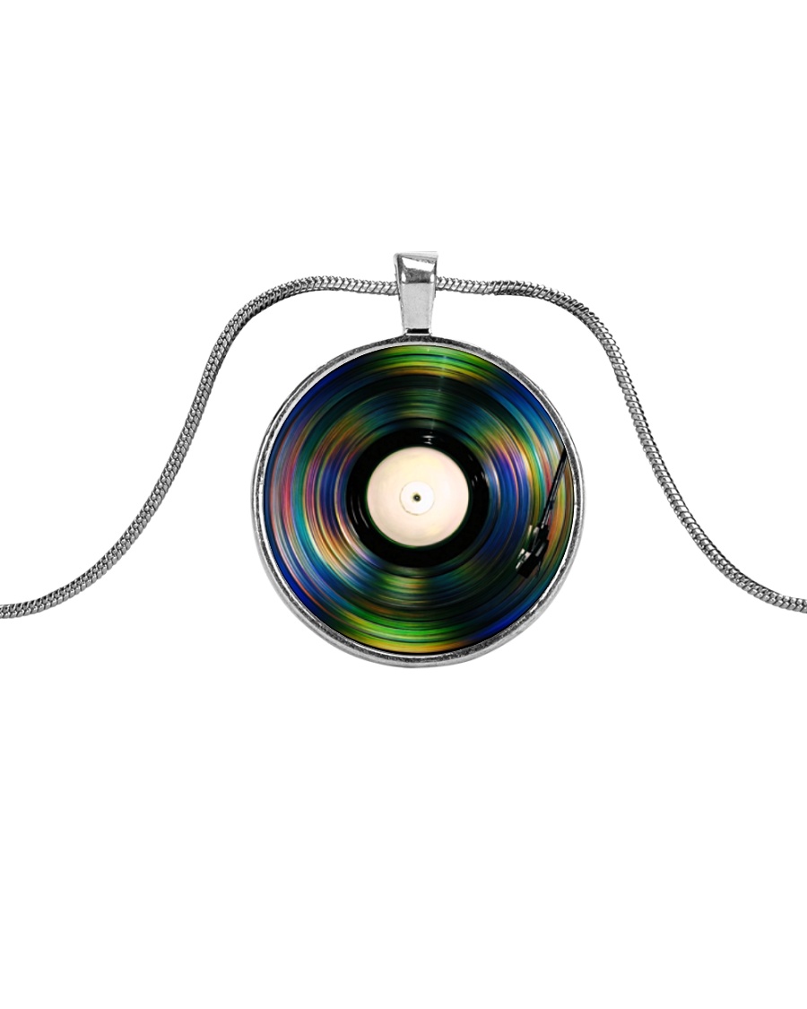 DJ - Vinyl Record Metallic Circle Necklace