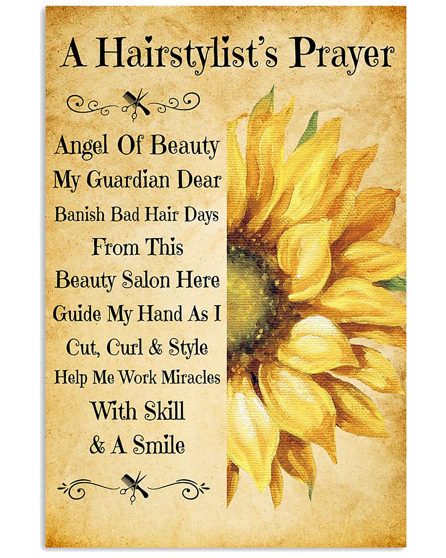 Hairstylist's Prayer Hairdresser 11x17 Poster