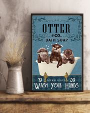 Otter wash your hands 11x17 Poster lifestyle-poster-3