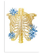 Radiologist Floral Human Chest Skeleton 11x17 Poster front