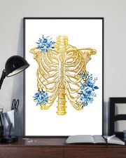 Radiologist Floral Human Chest Skeleton 11x17 Poster lifestyle-poster-2