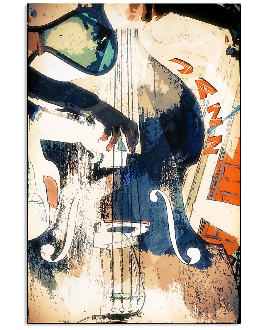 Contrabass Colorful Jazz 11x17 Poster