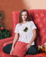 Massage Therapist Colorful Sunflower Ladies T-Shirt lifestyle-holiday-womenscrewneck-front-2
