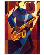 Saxophone Man Art Saxophonist Gift 11x17 Poster front