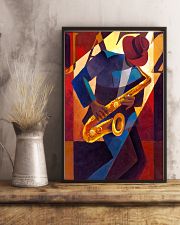Saxophone Man Art Saxophonist Gift 11x17 Poster lifestyle-poster-3
