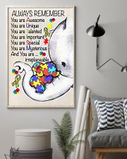 Autism Awareness Always Remember Poster 24x36 Poster lifestyle-poster-1