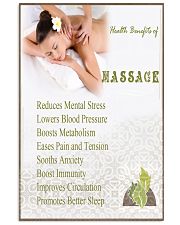 Massage Therapy for health 11x17 Poster front