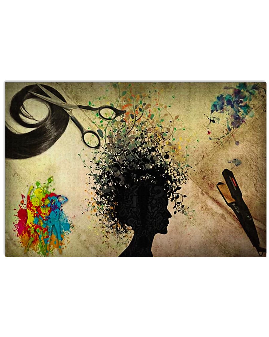 Hairdresser Photo 3D 17x11 Poster