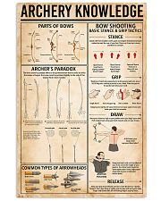 Archery knowledge 11x17 Poster front