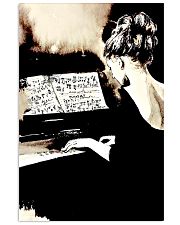 Pianist Gift Girl Playing Piano 11x17 Poster front