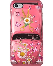 Hairdresser Gift Pink Daisy Butterfly Car Phone Case i-phone-7-case