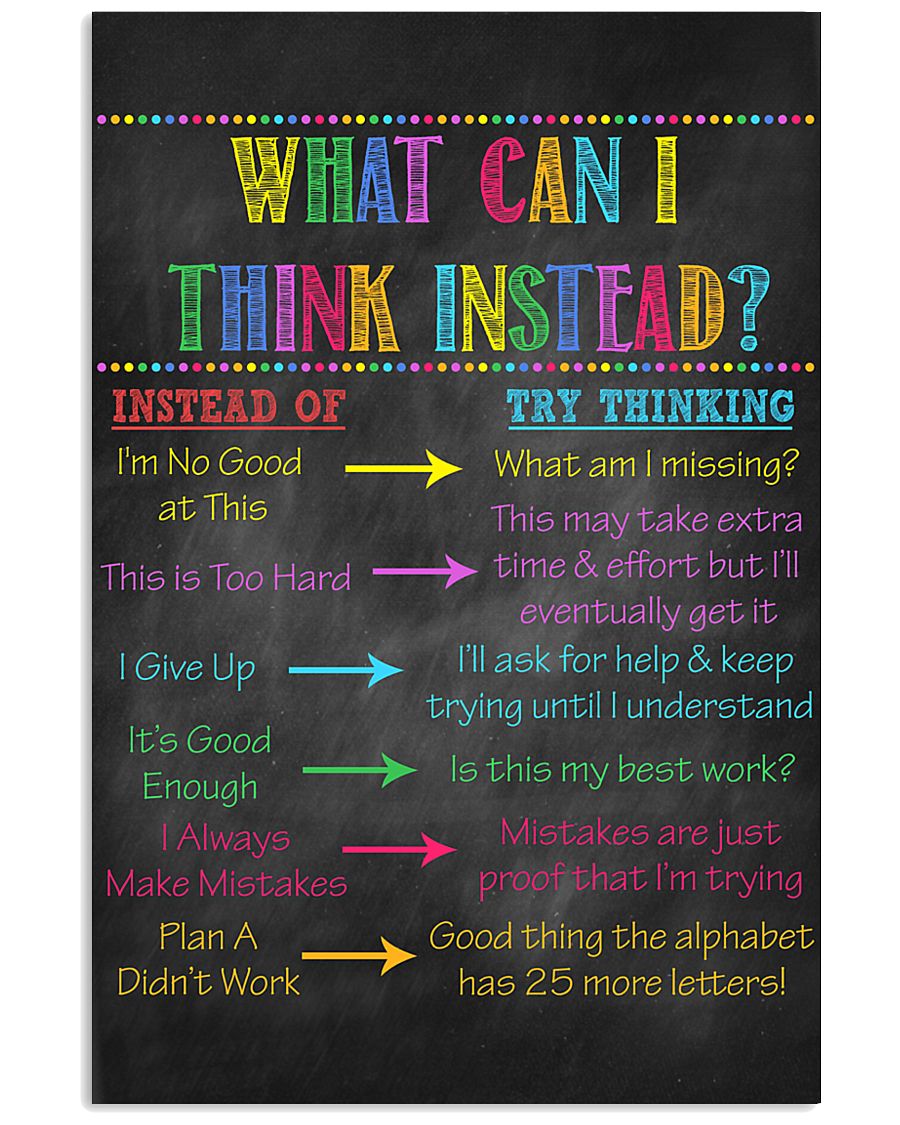 Think Instead Teacher 11x17 Poster