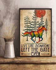 Horse Girl Live Like Someone Left The Gate Open 11x17 Poster lifestyle-poster-3