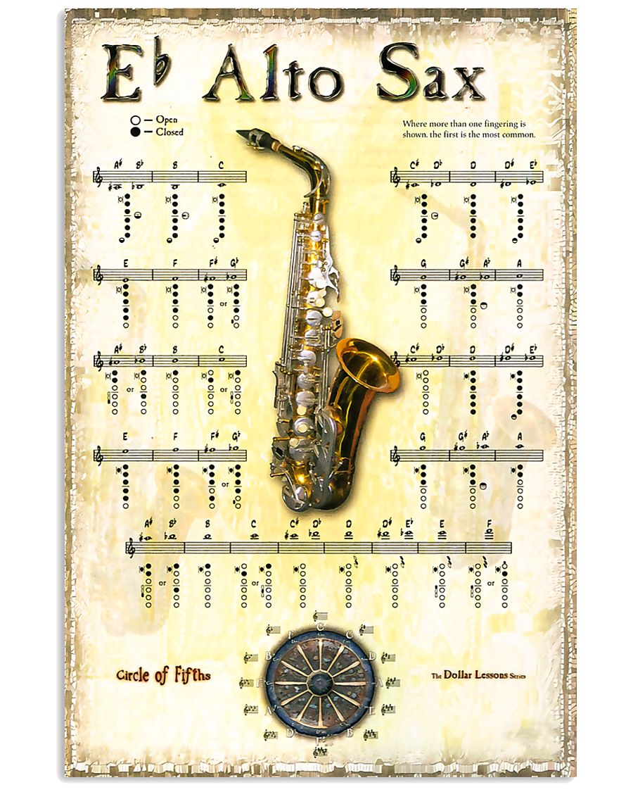 Saxophone Alto Sax 11x17 Poster