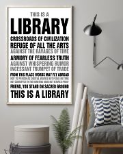 Librarian You Stand On Sacred Ground 11x17 Poster lifestyle-poster-1