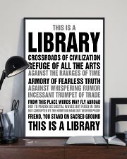 Librarian You Stand On Sacred Ground 11x17 Poster lifestyle-poster-2