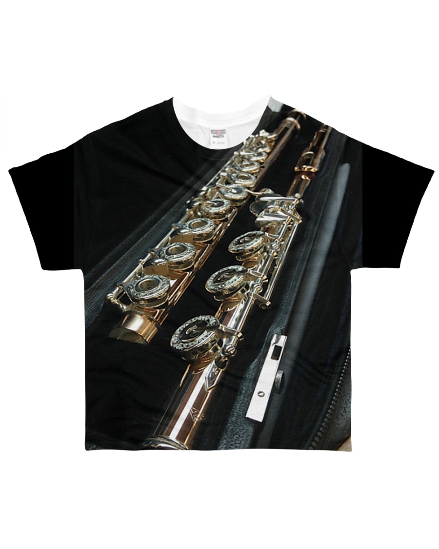 3D Art Black Flute All-over T-Shirt