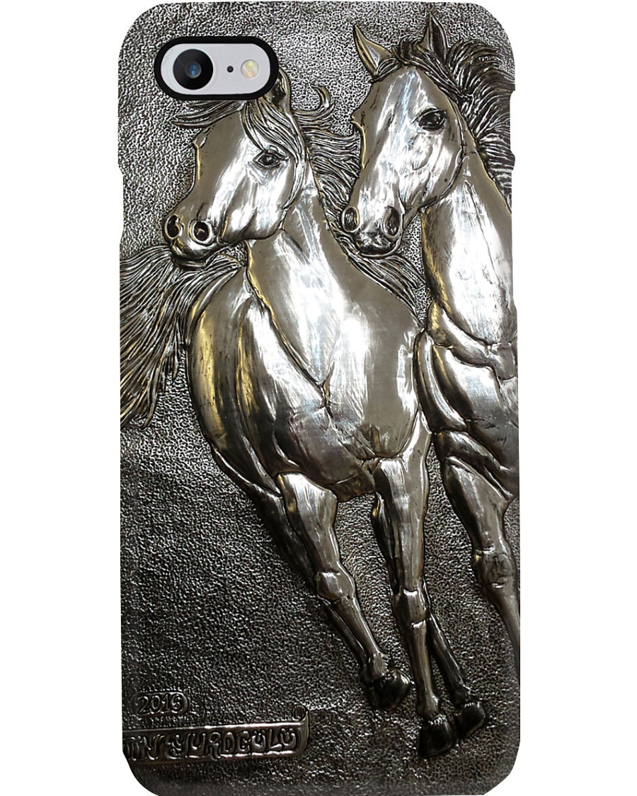 Horse Girl Gift Couple Horses Phone Case