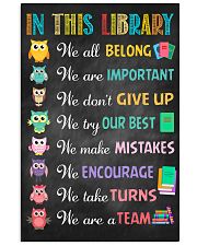 Librarian We are important We don't give up 11x17 Poster front