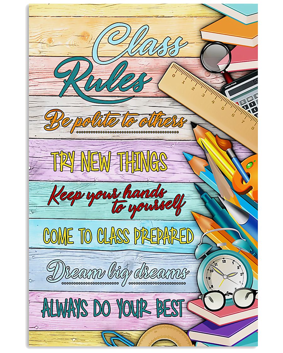 Teachers Class Rules 11x17 Poster