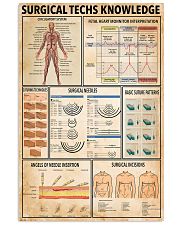 Surgical Techs Knowledge 11x17 Poster front