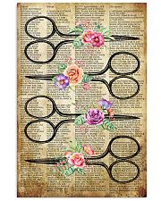 Flower Vintage Scissors Hairdresser 11x17 Poster front