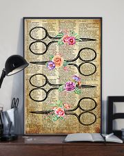 Flower Vintage Scissors Hairdresser 11x17 Poster lifestyle-poster-2