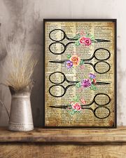Flower Vintage Scissors Hairdresser 11x17 Poster lifestyle-poster-3
