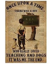 Teacher Boy Loved Teaching And Dogs 11x17 Poster front