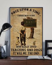 Teacher Boy Loved Teaching And Dogs 11x17 Poster lifestyle-poster-2