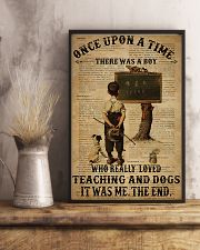 Teacher Boy Loved Teaching And Dogs 11x17 Poster lifestyle-poster-3