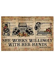 DJ She works willingly with her hands 17x11 Poster front