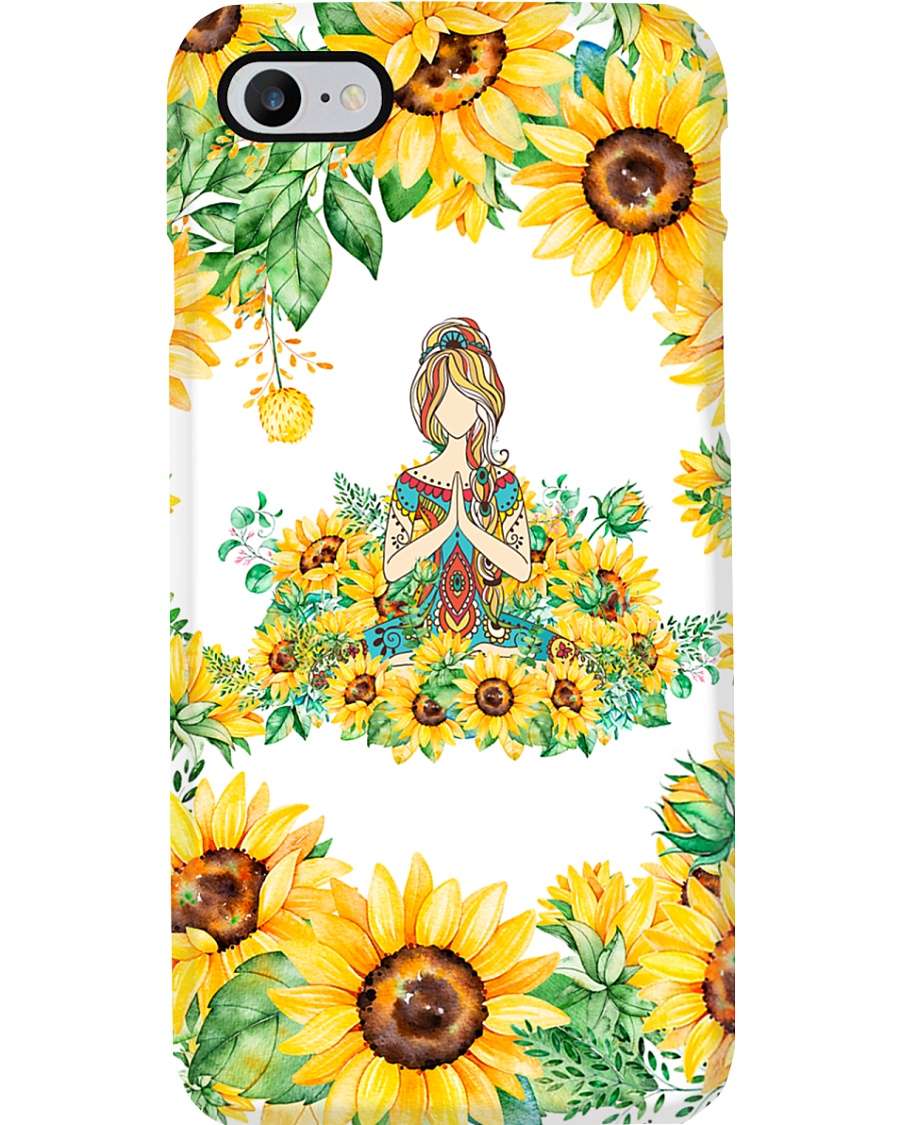 Yoga Sunflower Phone Case