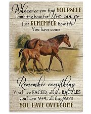 Horse Girl Remember Everything You Have Overcome 11x17 Poster front