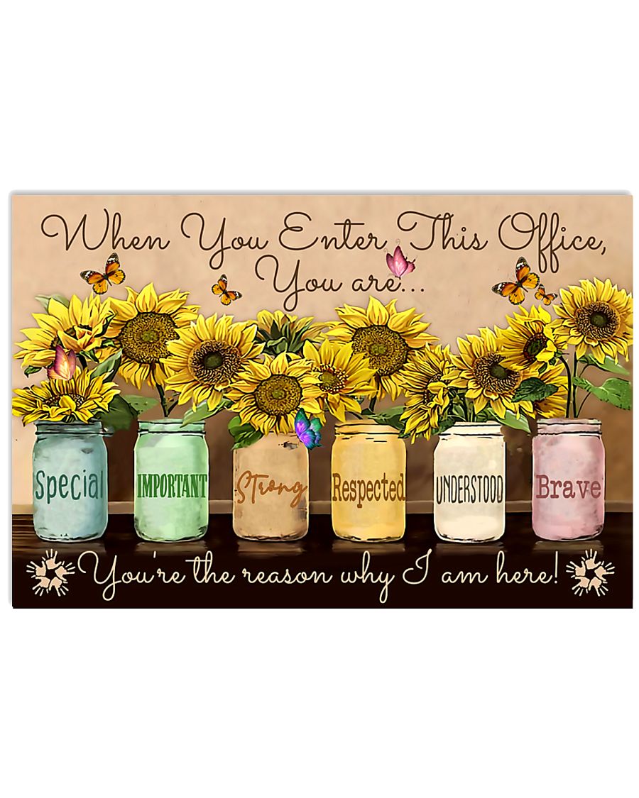 Occupational Therapist Sunflowers 17x11 Poster