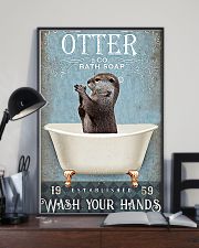 Otter - Wash Your Hands 11x17 Poster lifestyle-poster-2