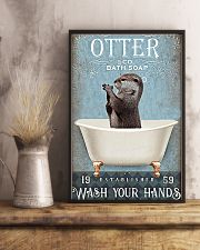 Otter - Wash Your Hands 11x17 Poster lifestyle-poster-3