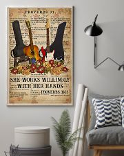 Guitar She Works Willingly 11x17 Poster lifestyle-poster-1