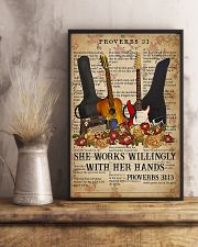 Guitar She Works Willingly 11x17 Poster lifestyle-poster-3