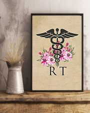 Respiratory Therapist Flowers Caduceus 11x17 Poster lifestyle-poster-3