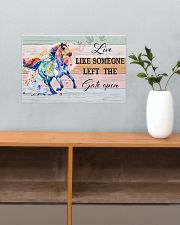 Horse Girl - Live Like Someone Left The Gate Open 17x11 Poster poster-landscape-17x11-lifestyle-24