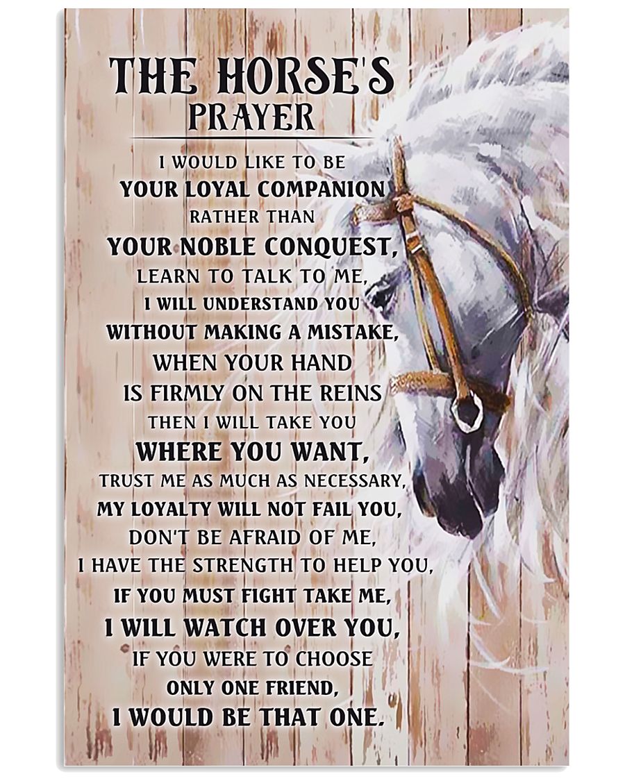 Horse Girl - The Horse prayer poster 11x17 Poster